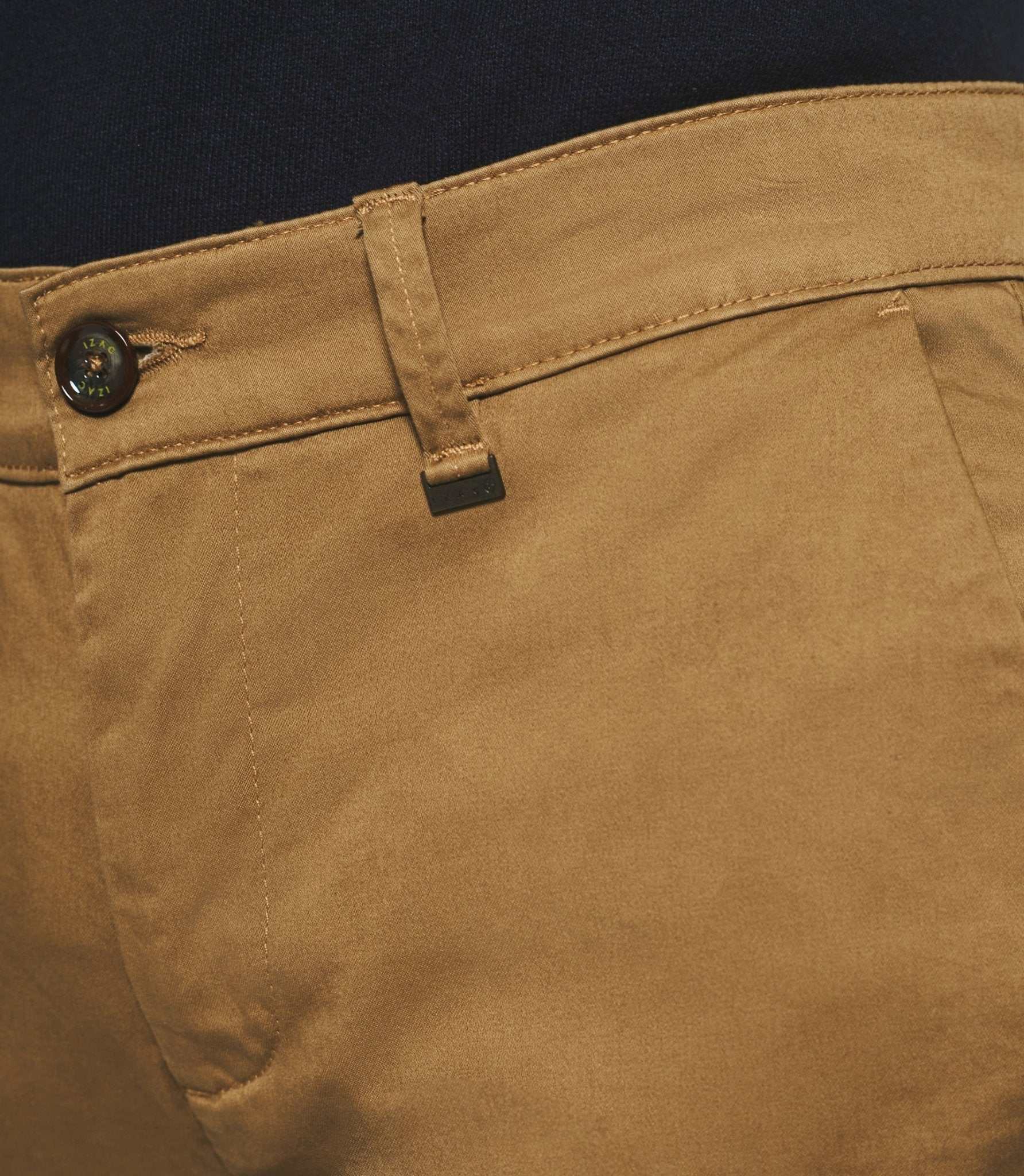 Pantalon chino slim camel VANAMA - IZAC