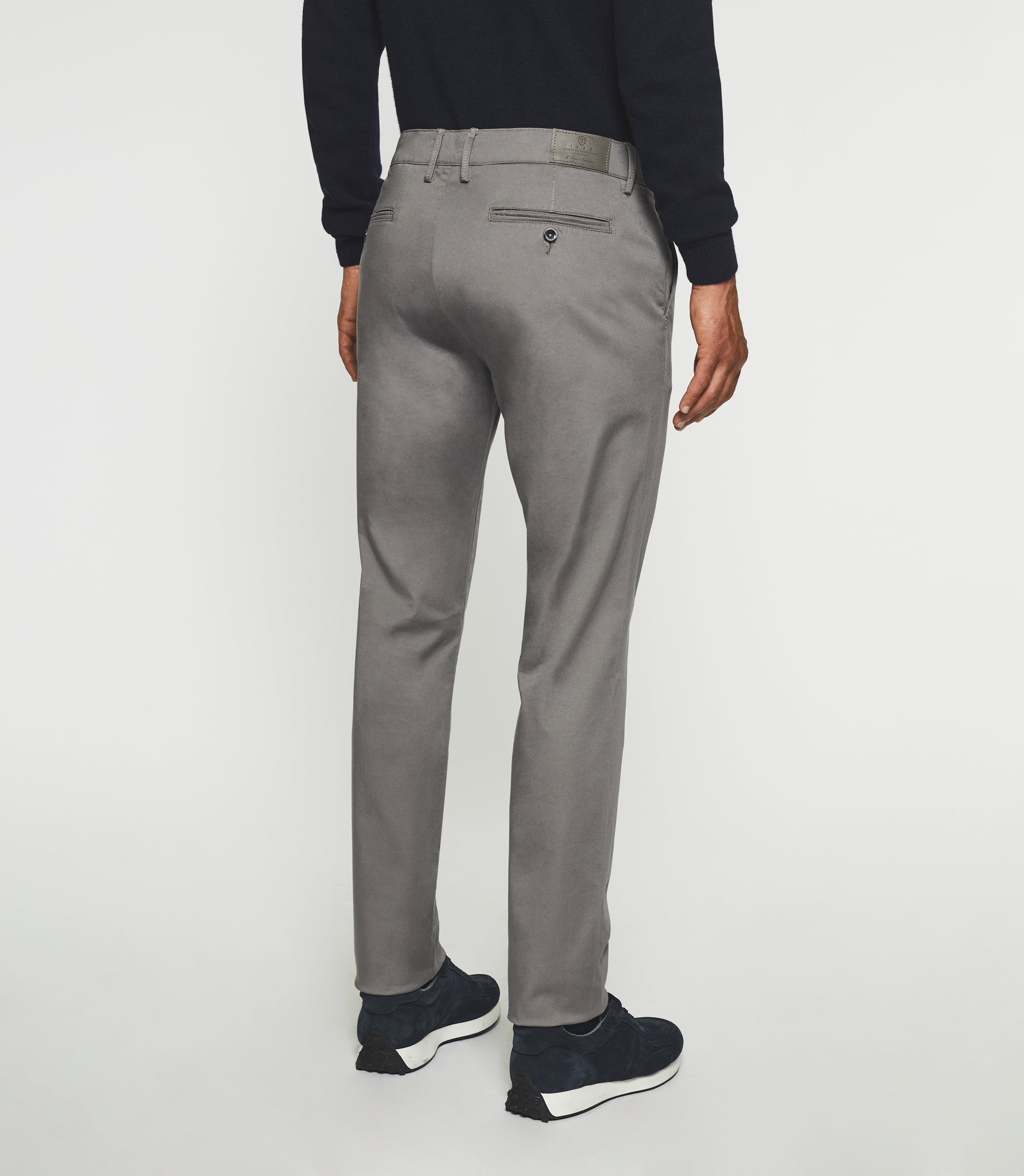Pantalon chino slim gris moyen VANAMA - IZAC