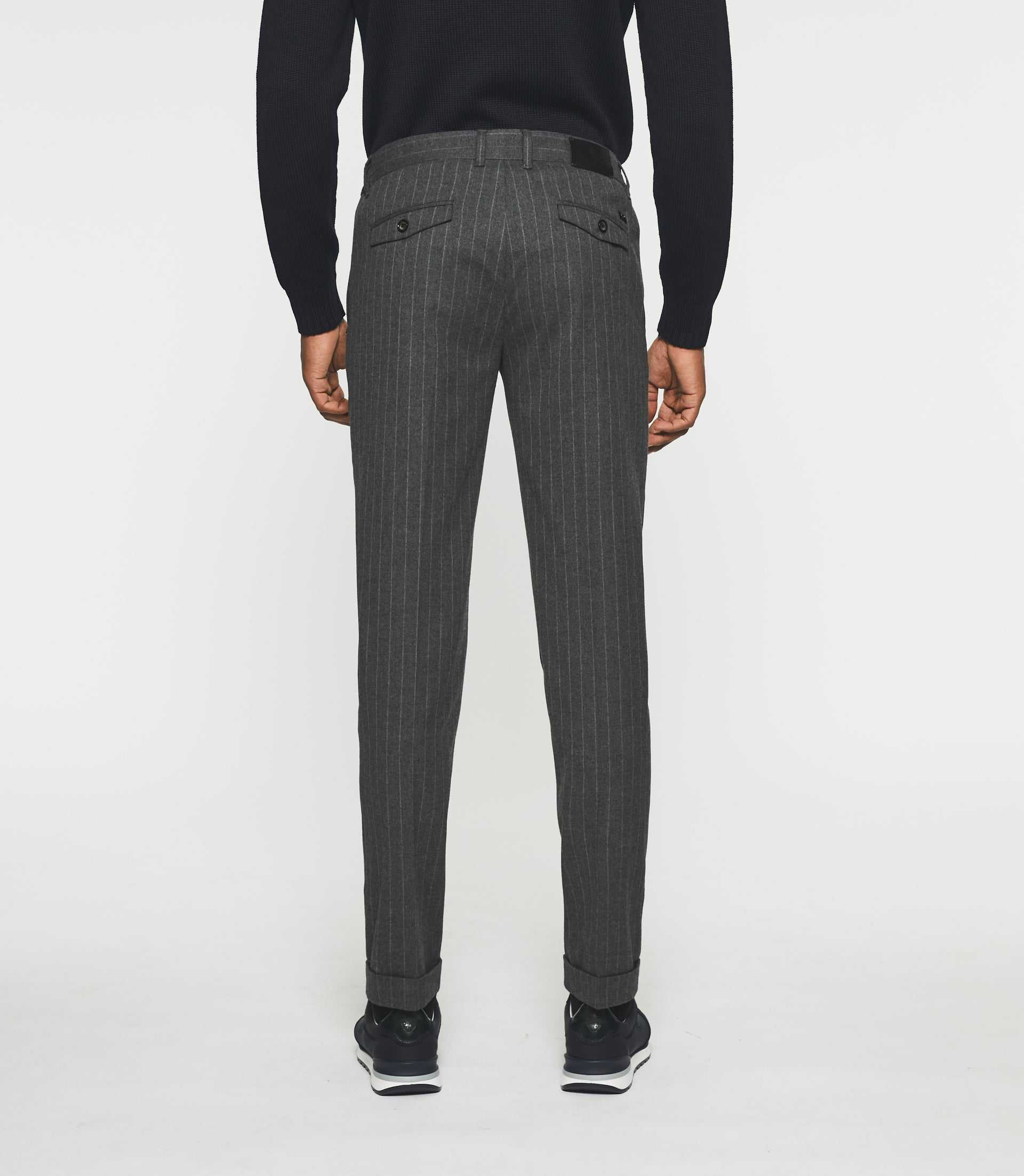 Pantalon chino taille élastique gris foncé VERTICAL - IZAC