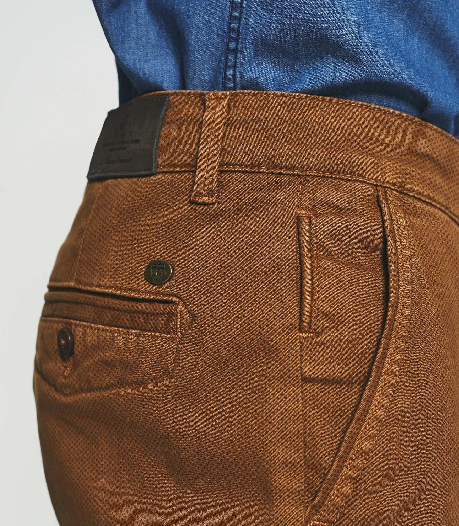 Pantalon slack slim camel VITAMINE - IZAC