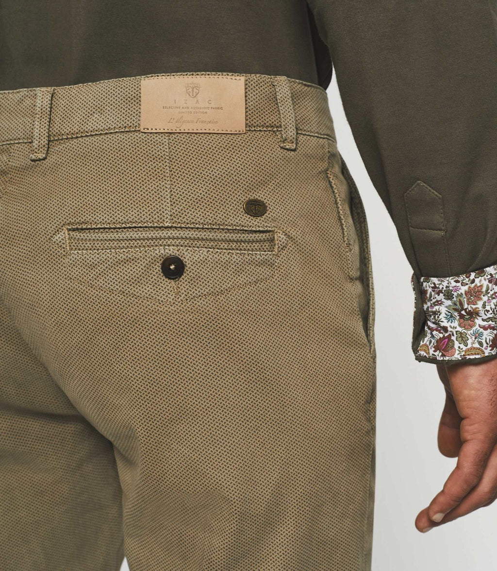 Pantalon slack slim taupe VITAMINE - IZAC