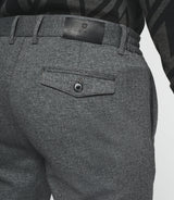Pantalon Chino taille élastique gris foncé VOLTIGE - IZAC
