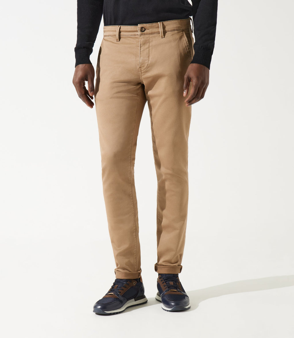 Pantalon chino camel VAILLE - IZAC