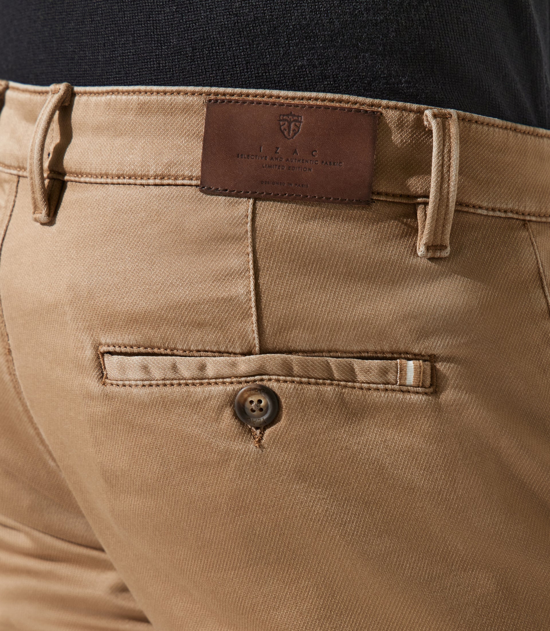 Pantalon chino camel VAILLE - IZAC