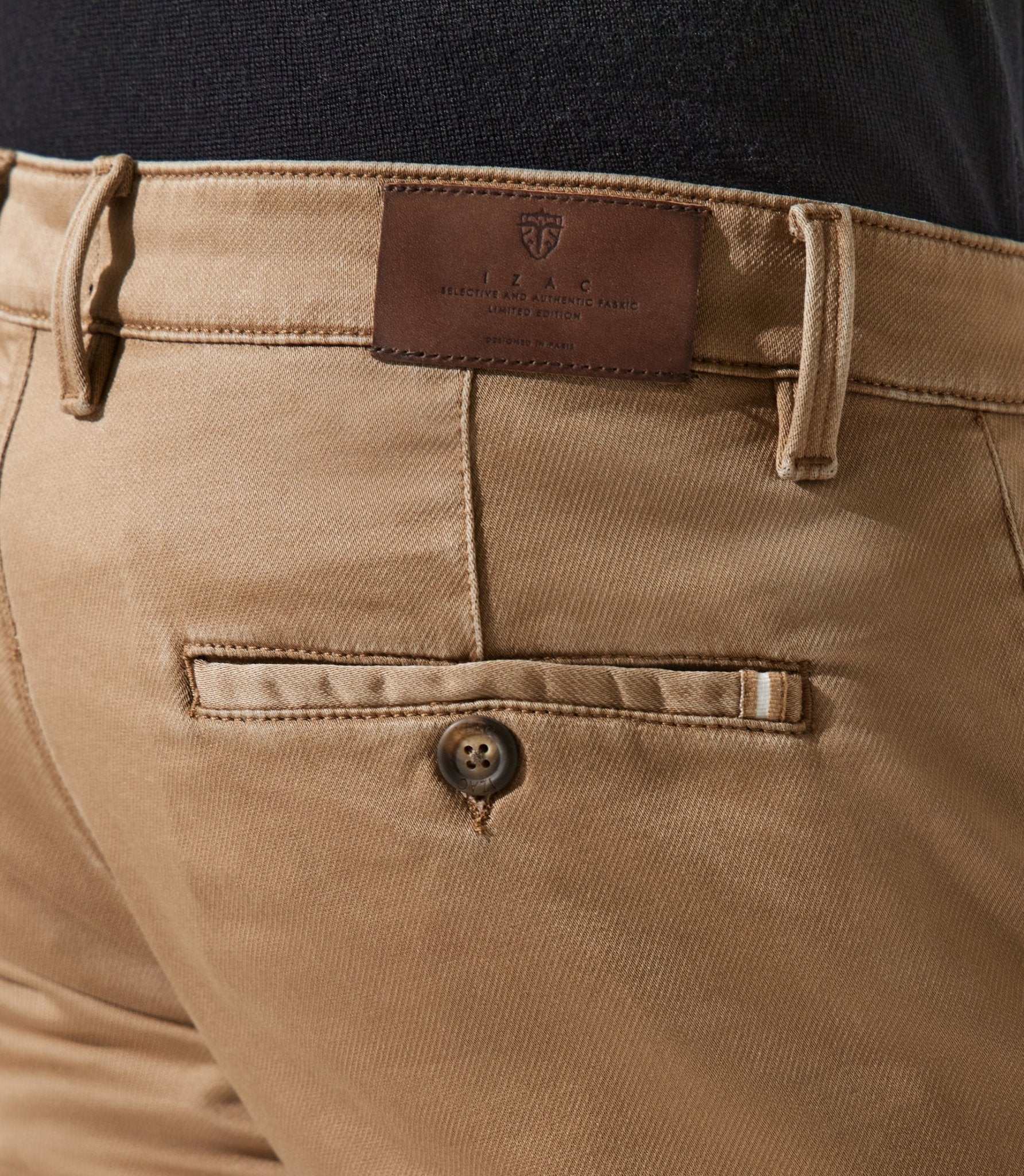 Pantalon chino camel VAILLEBT - IZAC