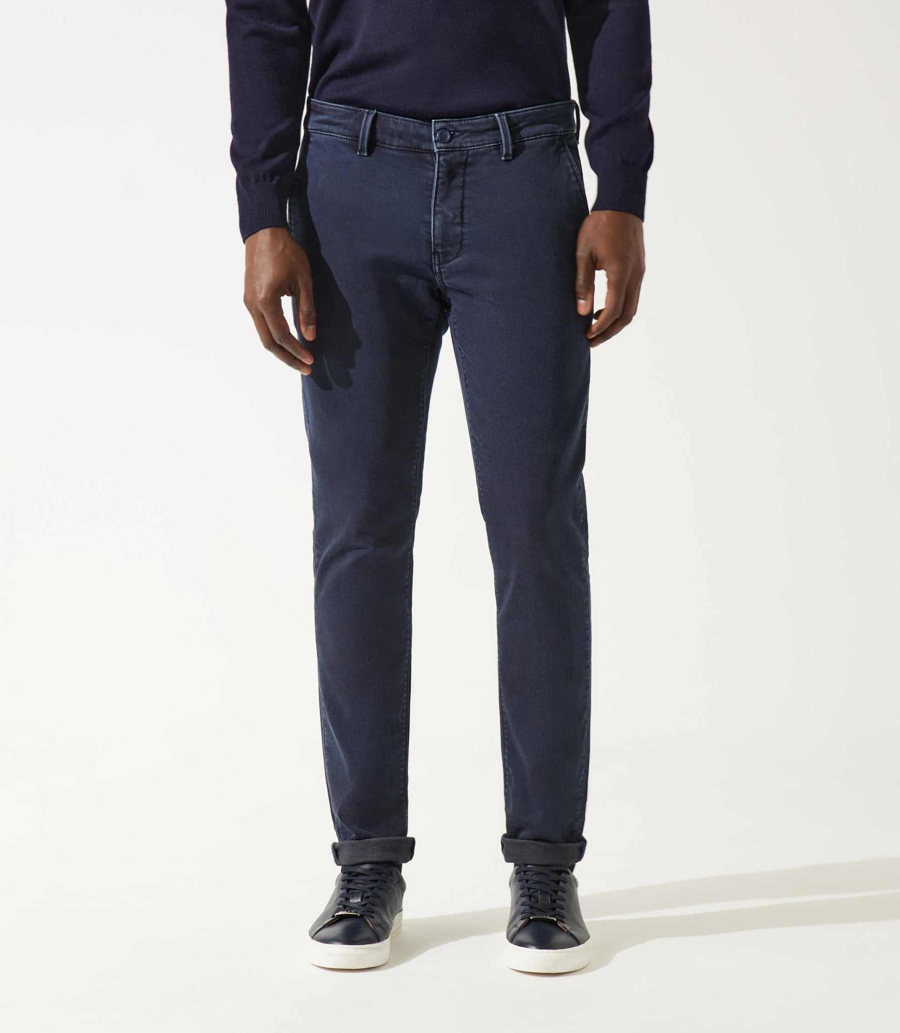 Pantalon chino marine VAILLEBT - IZAC