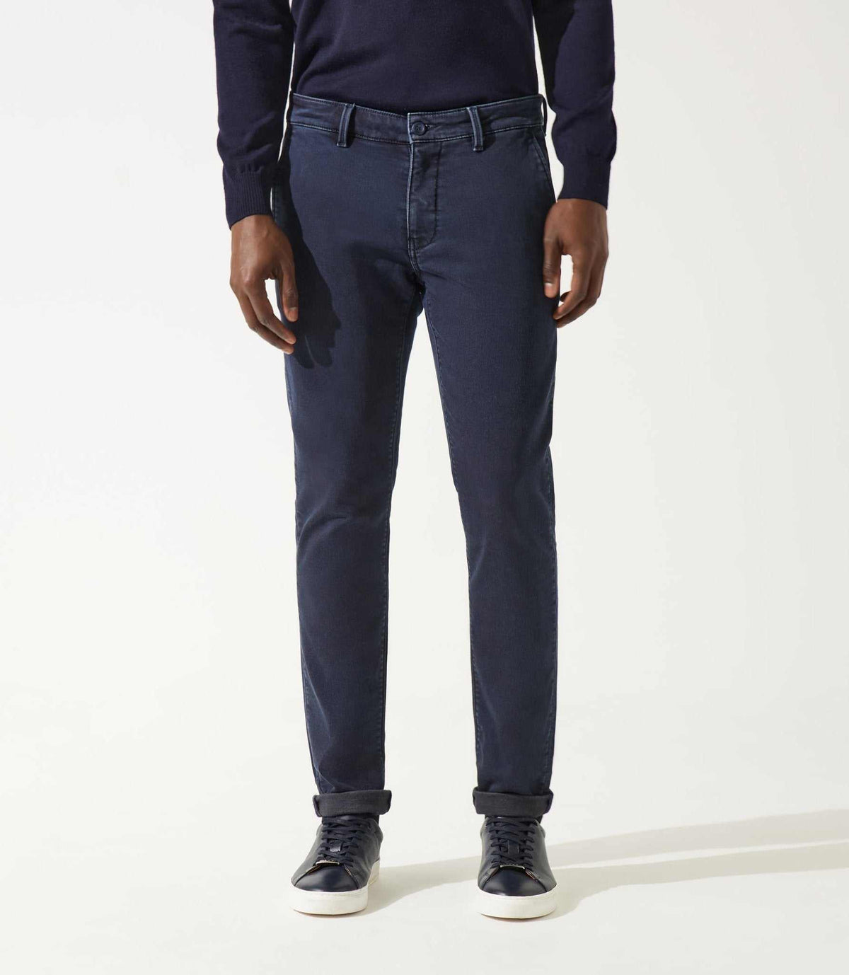 Pantalon chino marine VAILLEBT - IZAC
