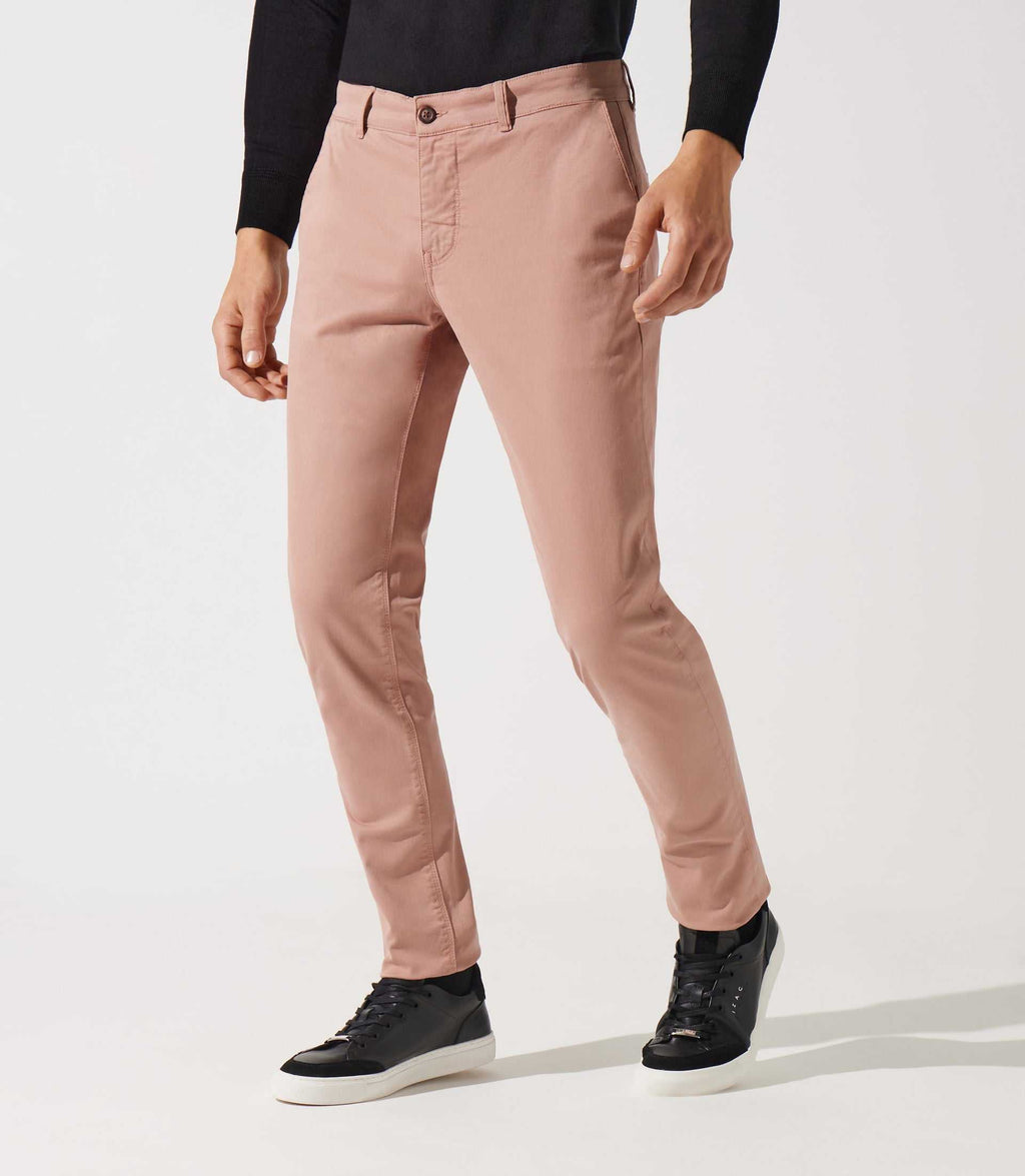 Pantalon chino rose VALOR - IZAC