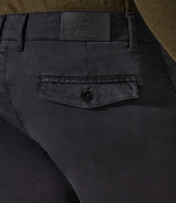 Pantalon chino satin noir VANAMABT - IZAC