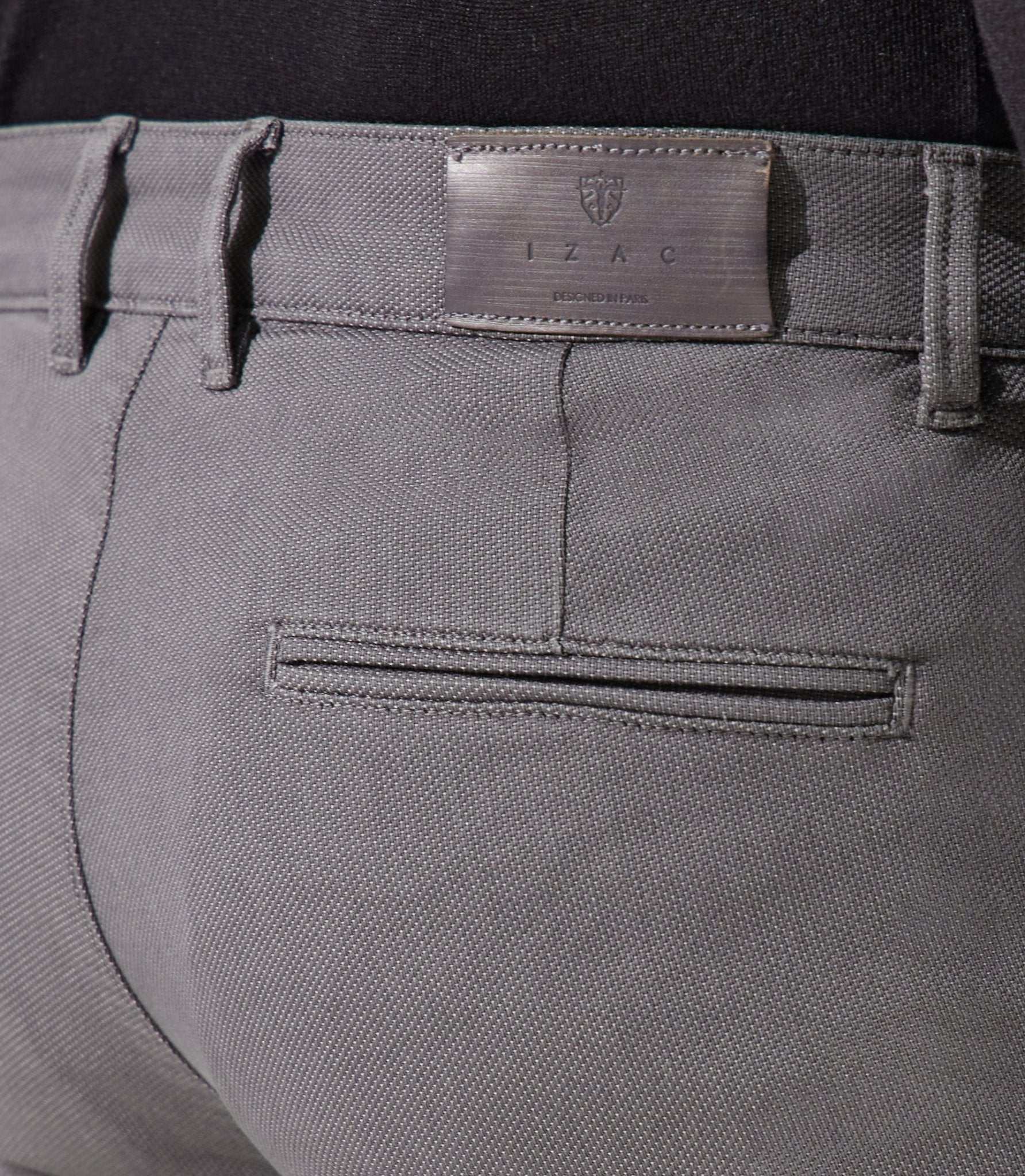 Pantalon chino armuré anthracite VARFAIT - IZAC
