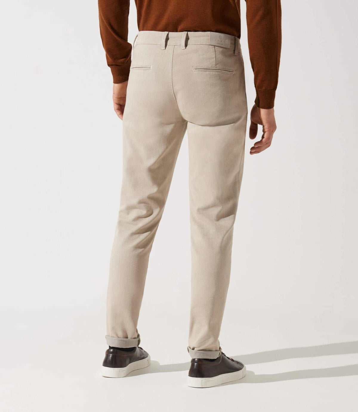 Pantalon chino armuré beige VARFAIT - IZAC