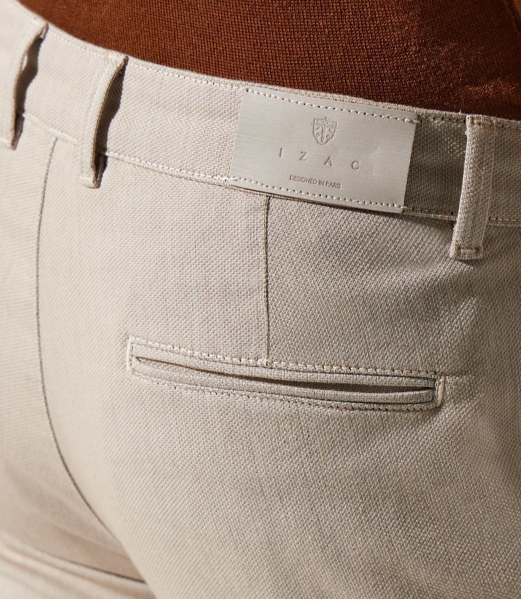 Pantalon chino armuré beige VARFAIT - IZAC