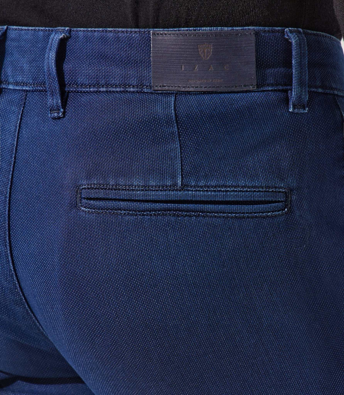 Pantalon chino armuré bleu moyen VERREBI - IZAC