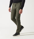 Pantalon chino armuré kaki VERREBI - IZAC