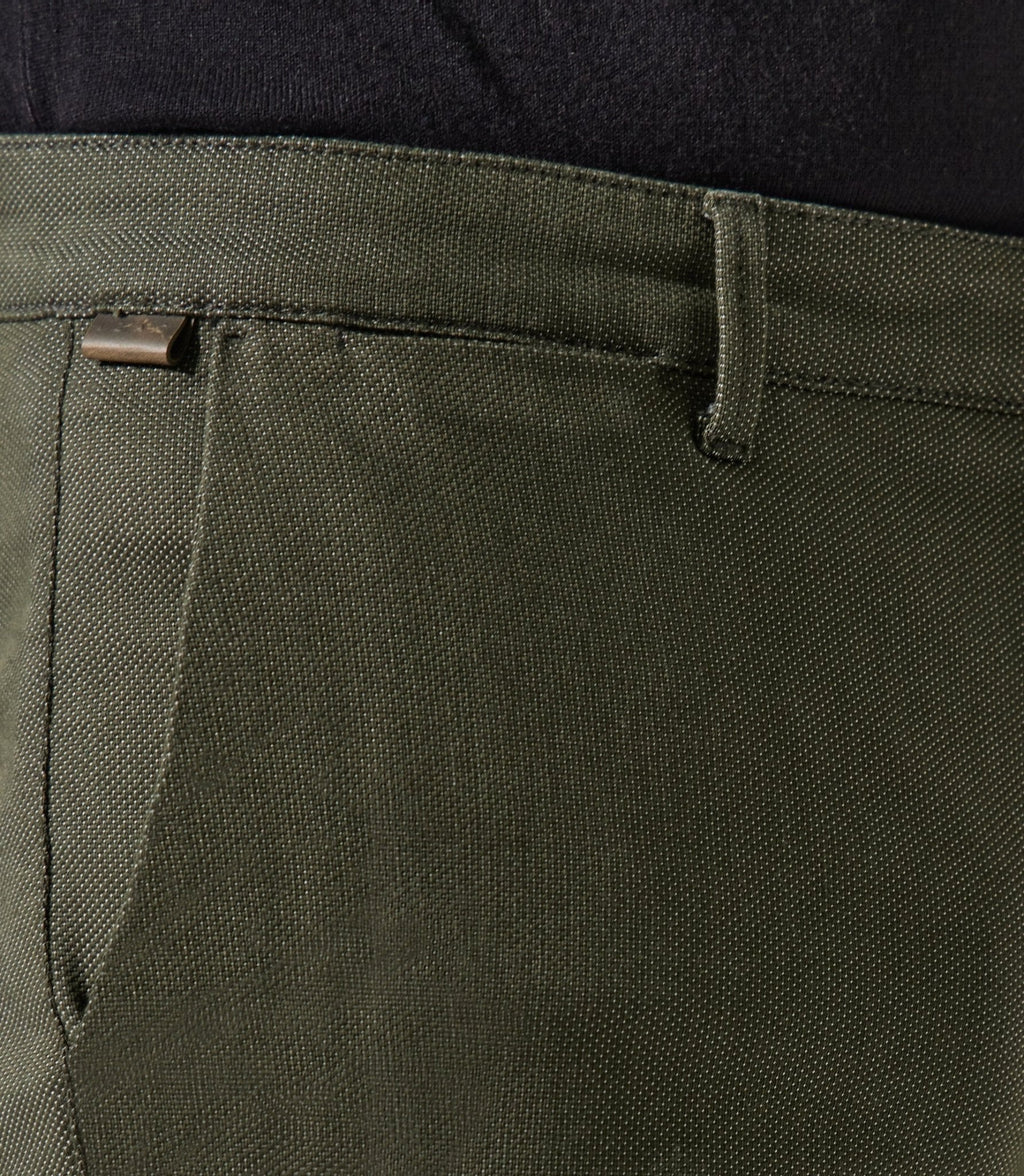 Pantalon chino armuré kaki VERREBI - IZAC