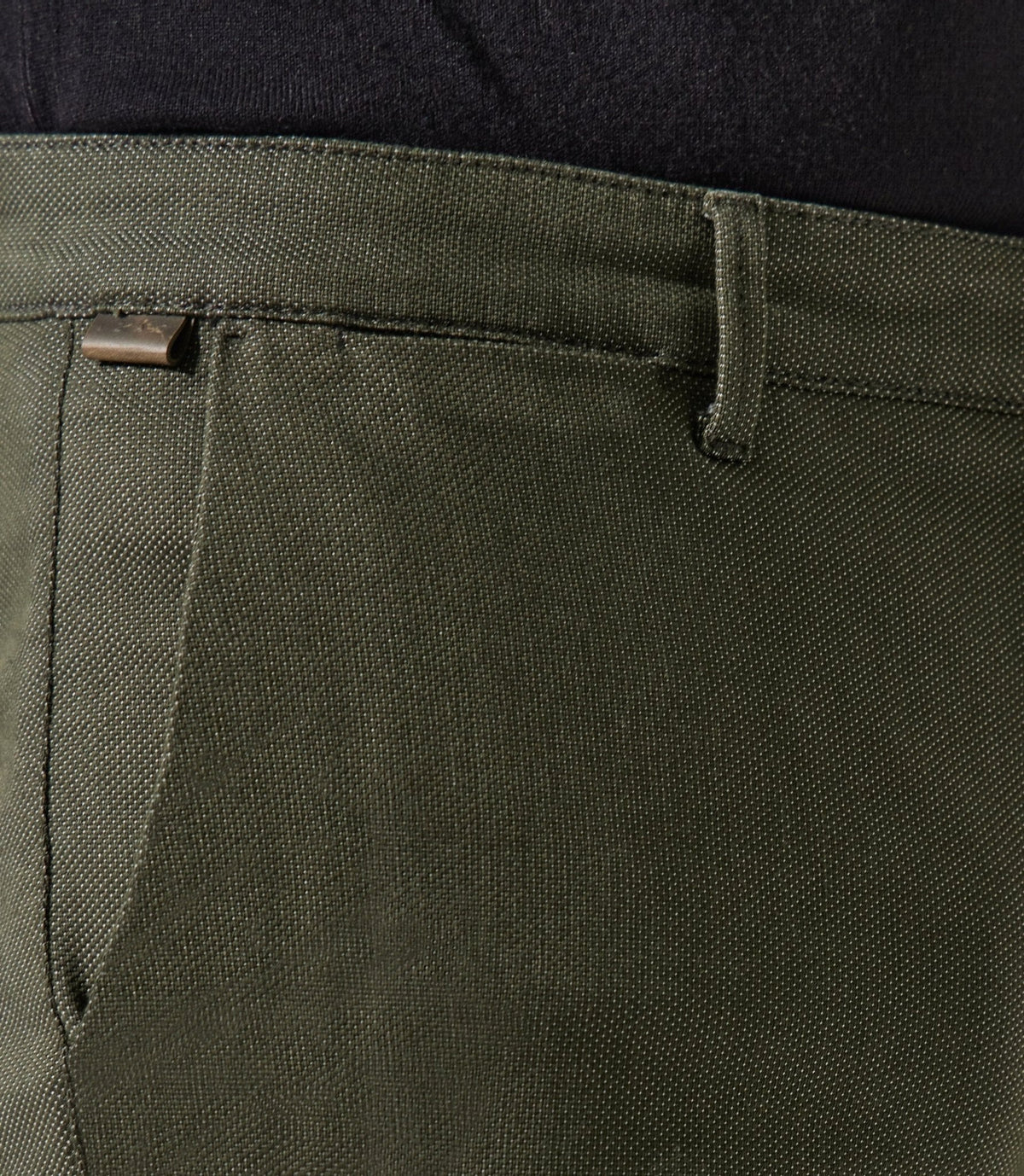 Pantalon chino armuré kaki VERREBI - IZAC
