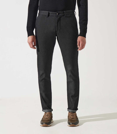 Pantalon chino armuré noir VERREBI - IZAC