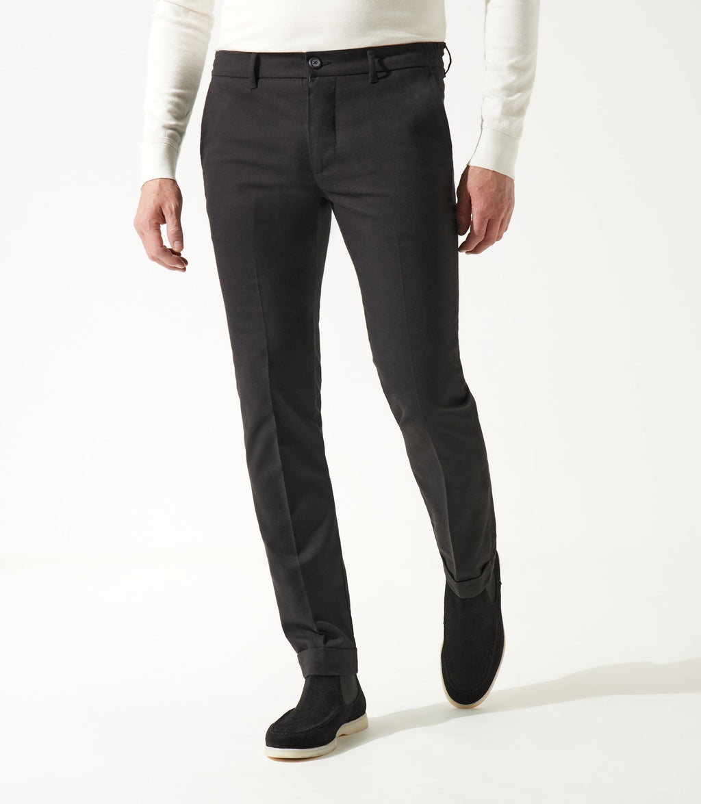 Pantalon chino taille élastique noir VTWILL - IZAC