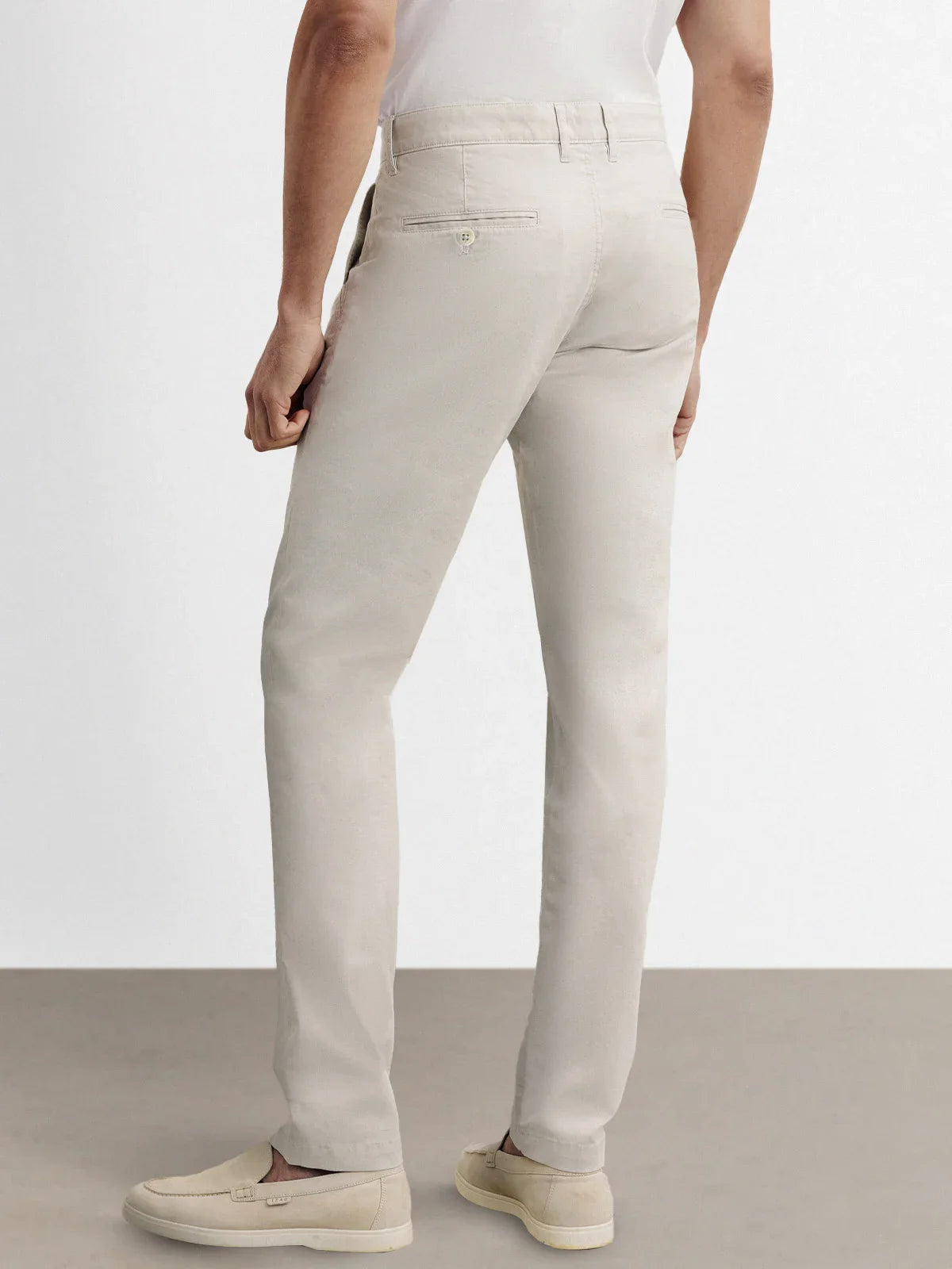Pantalon coton stretch beige - IZAC