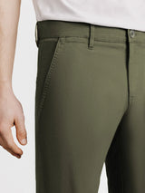 Pantalon coton stretch kaki - IZAC