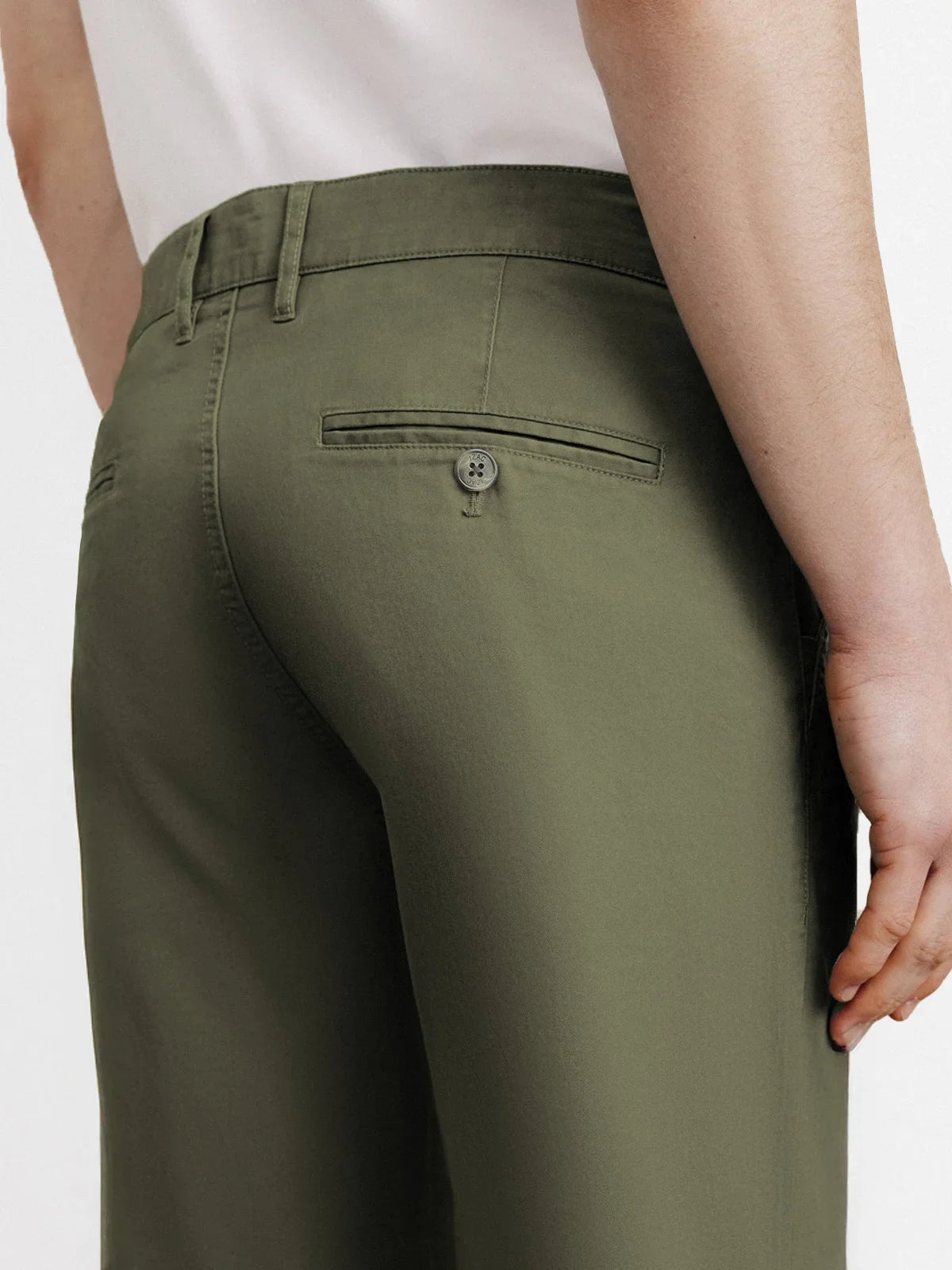 Pantalon coton stretch kaki - IZAC