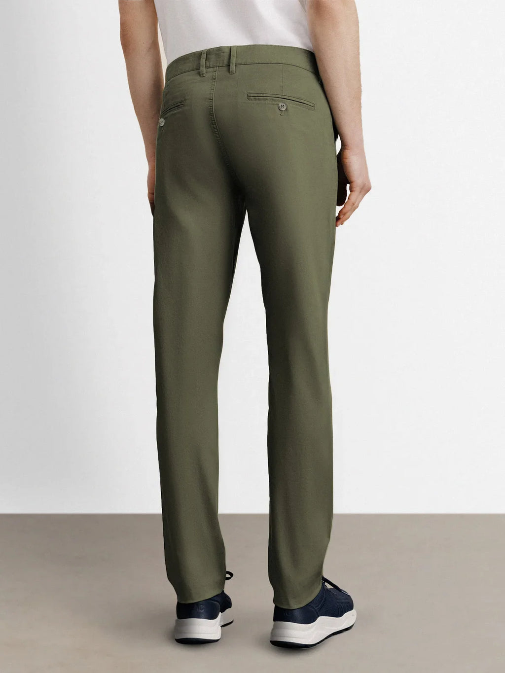 Pantalon coton stretch kaki - IZAC