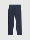 Pantalon tissu gratté marine - IZAC