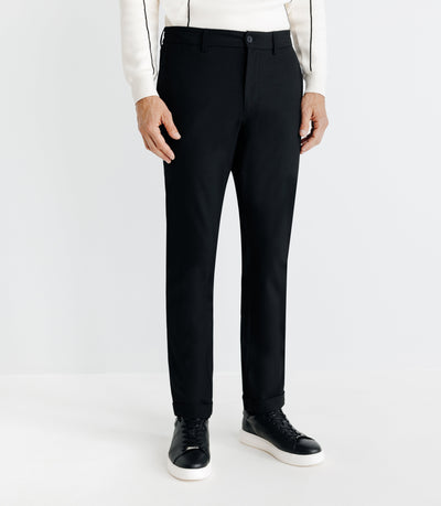 Pantalon chino esprit ville noir - IZAC