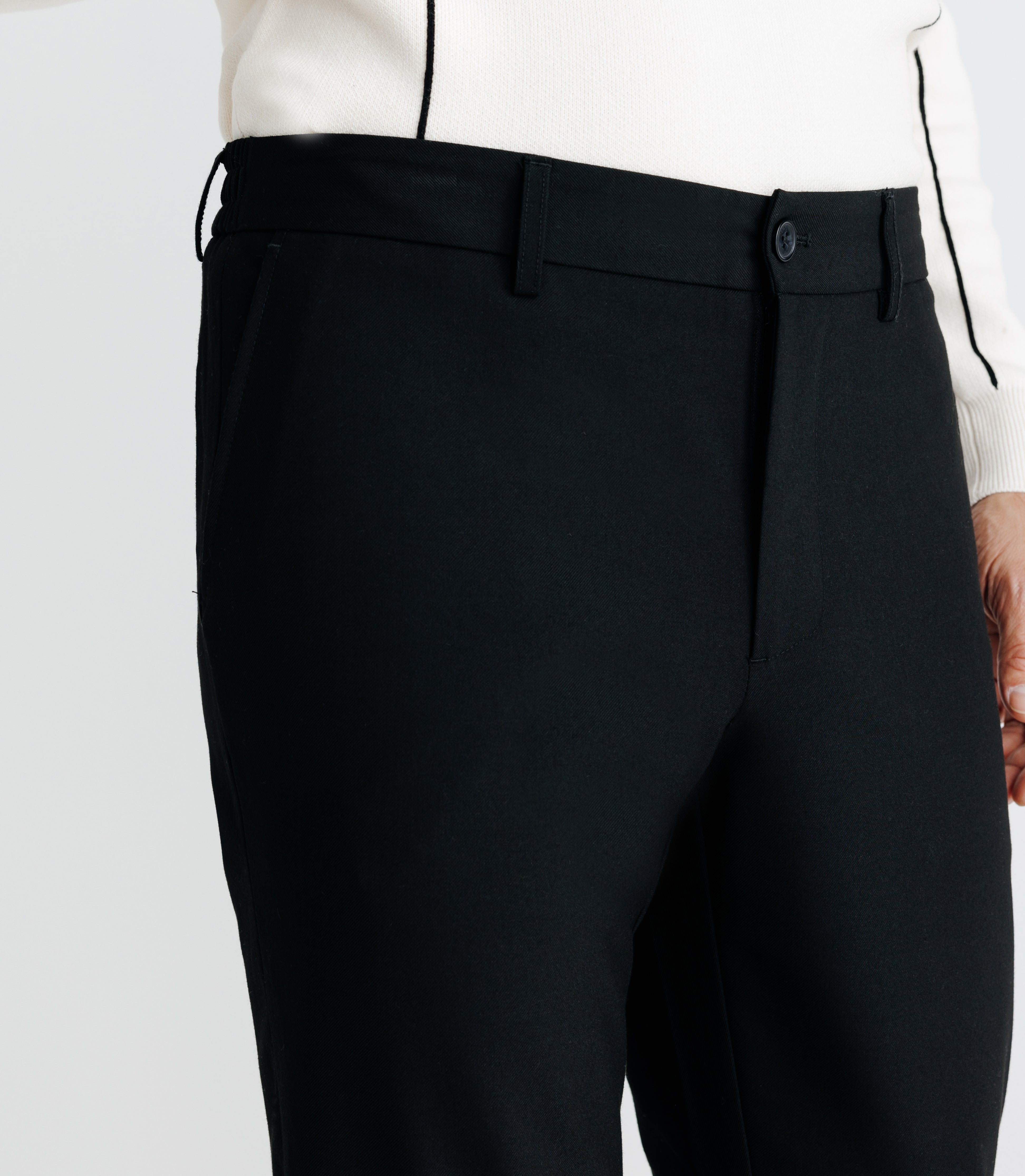 Pantalon chino esprit ville noir - IZAC