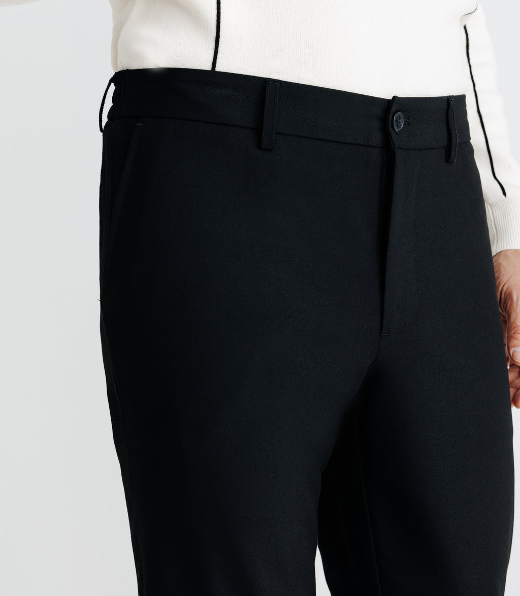 Pantalon chino esprit ville noir - IZAC