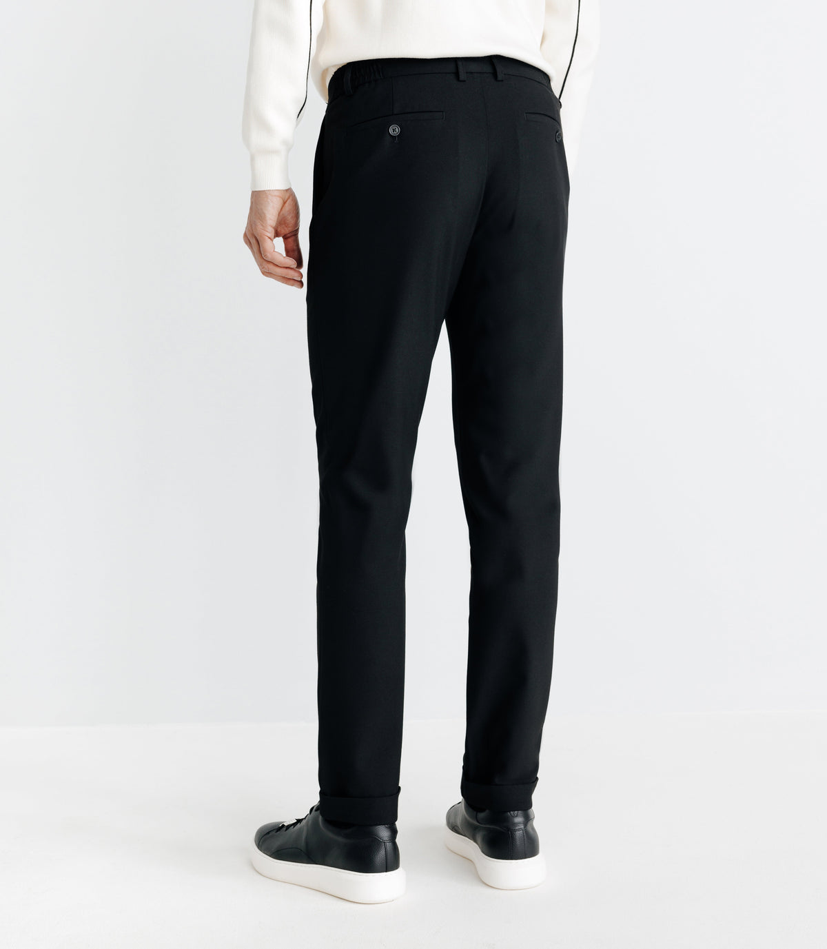 Pantalon chino esprit ville noir - IZAC