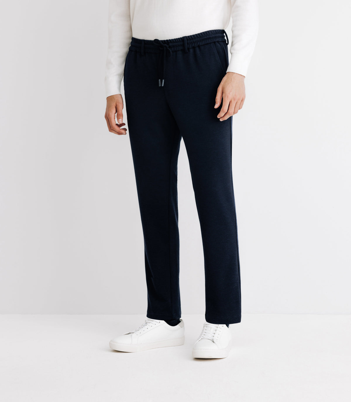 Pantalon élastique avec cordon marine - IZAC