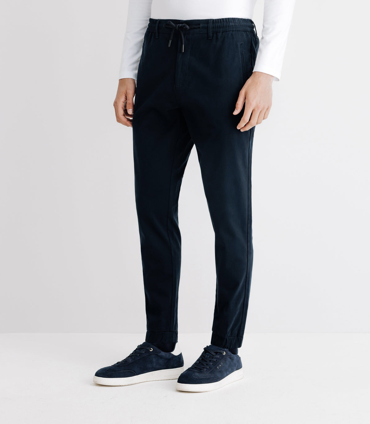 Pantalon chino élastique marine - IZAC