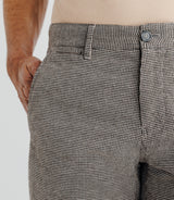 Pantalon pied de puce marron - IZAC