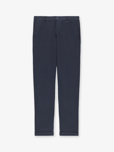 Pantalon avec taille élastique marine - IZAC