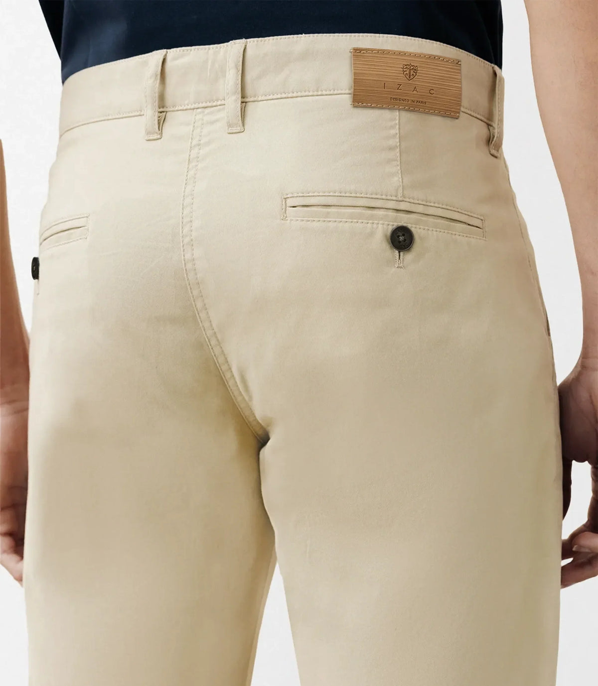 Pantalon coton stretch beige - IZAC