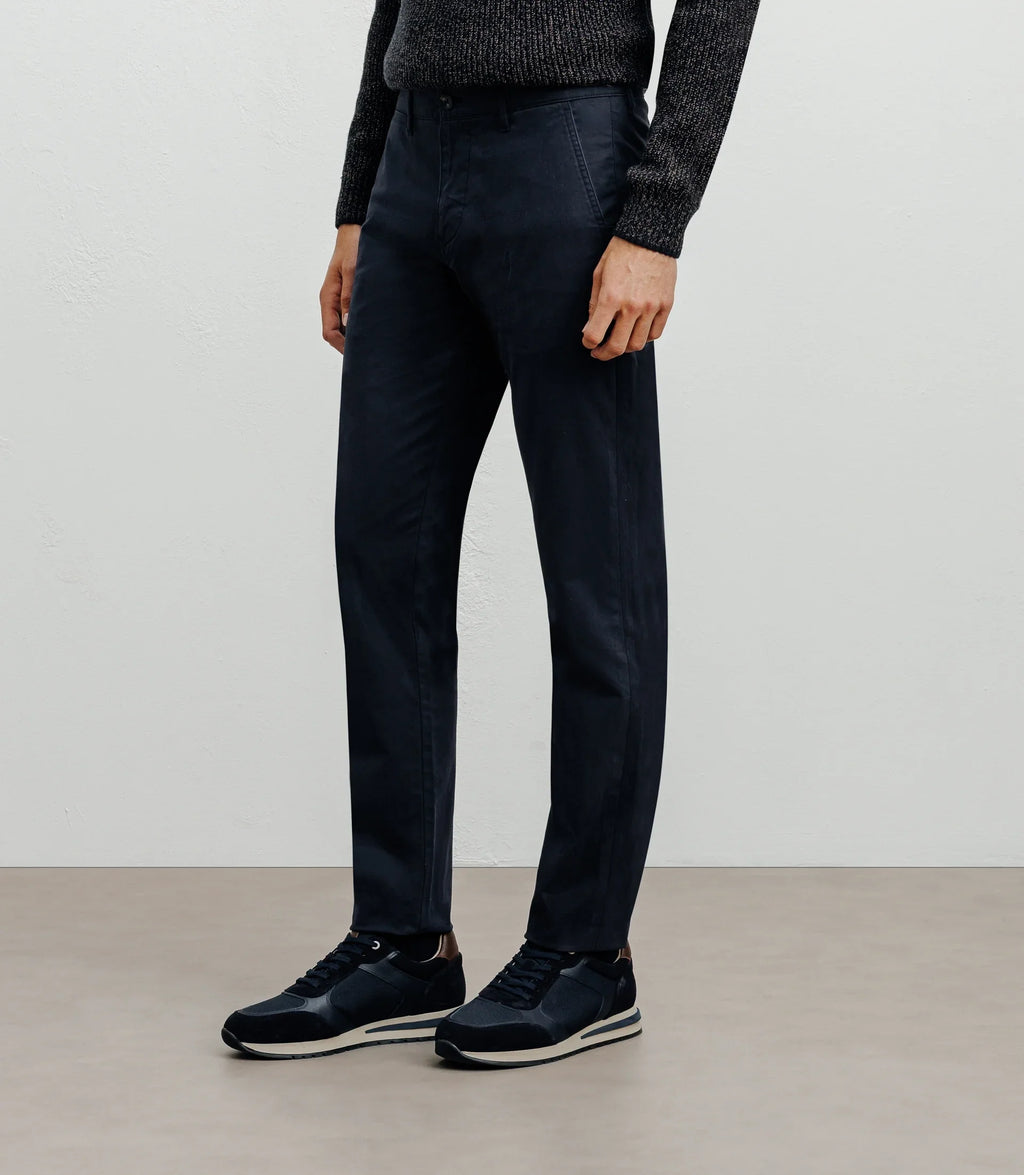 Pantalon coton stretch marine - IZAC