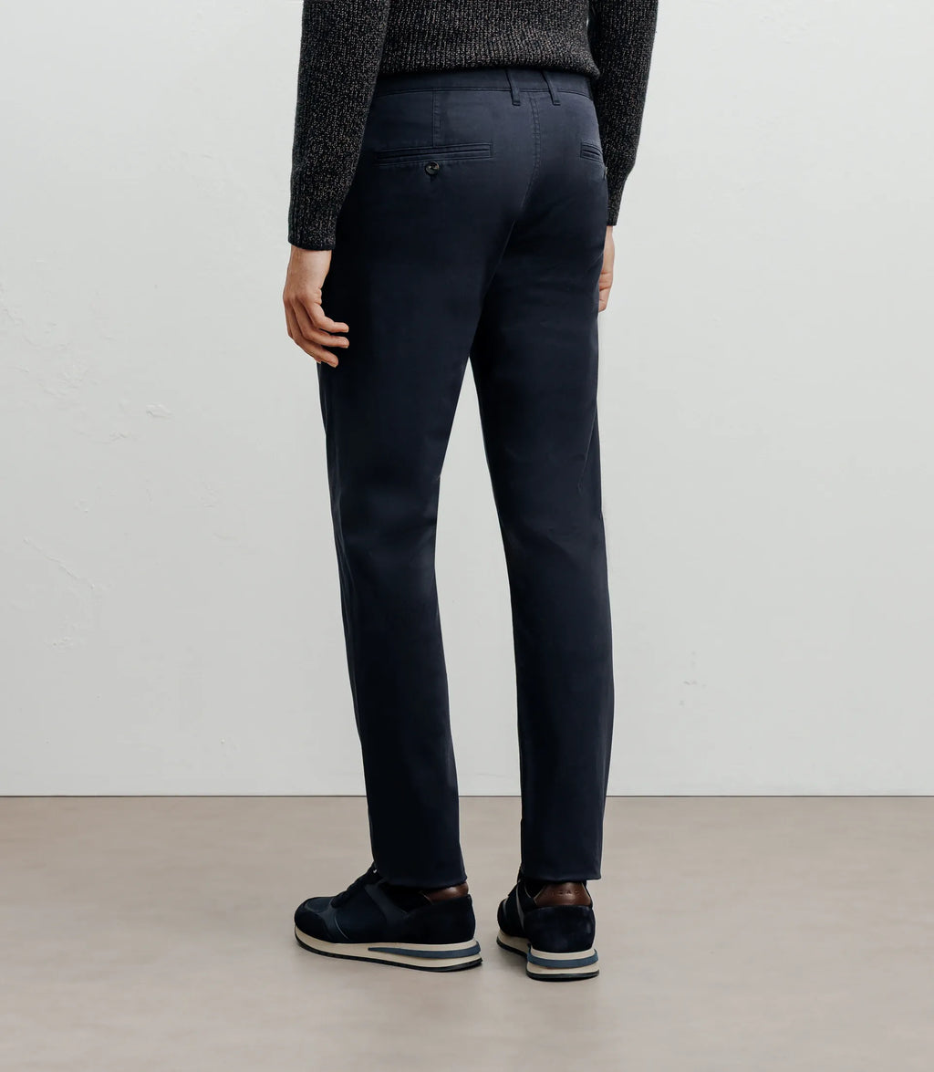 Pantalon coton stretch marine - IZAC