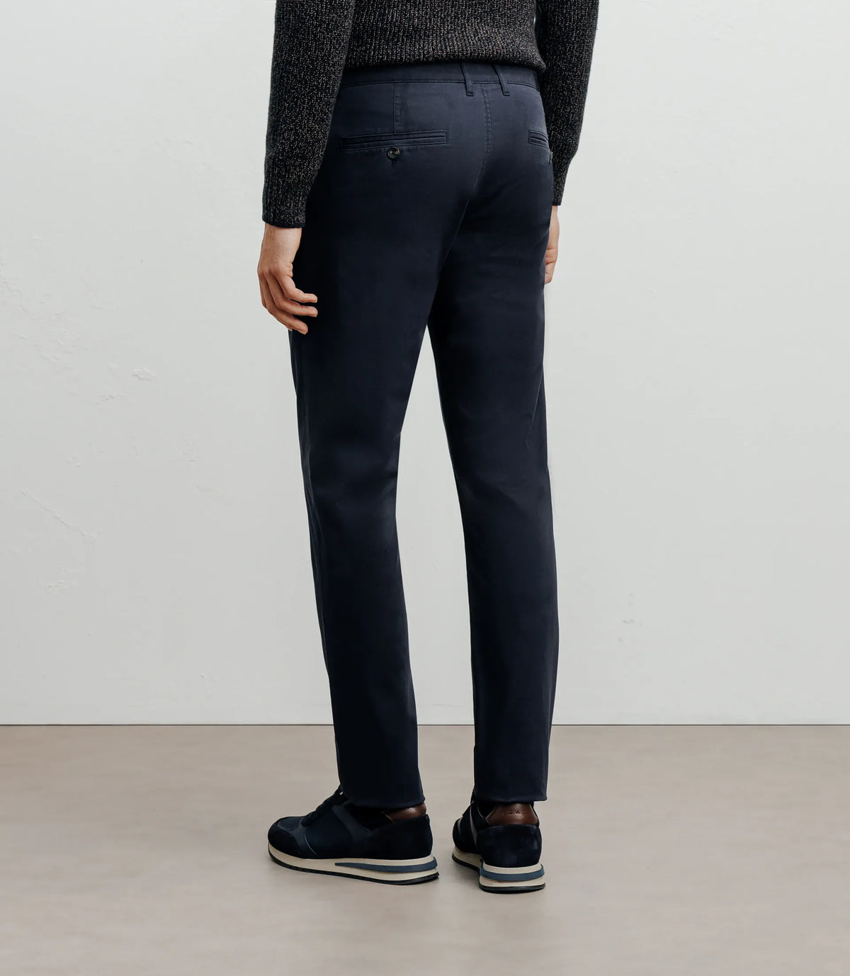 Pantalon coton stretch marine - IZAC