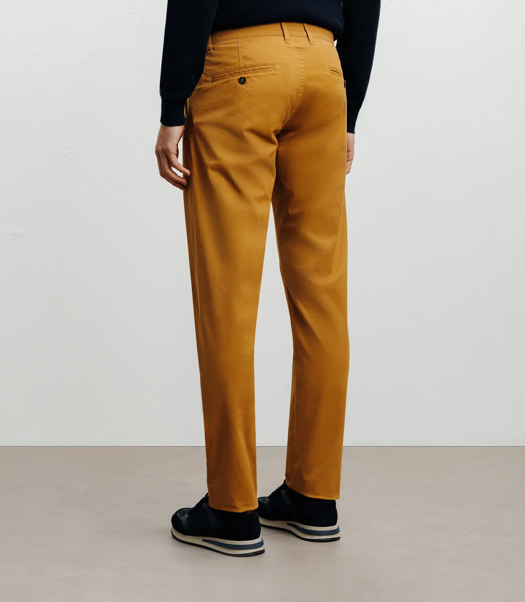 Pantalon coton stretch camel foncé - IZAC
