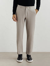 Pantalon flanelle beige clair - IZAC