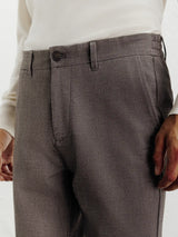 Pantalon flanelle chocolat - IZAC