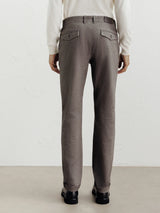 Pantalon flanelle chocolat - IZAC