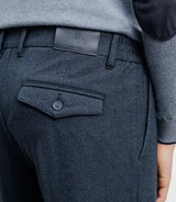 Pantalon flanelle marine - IZAC