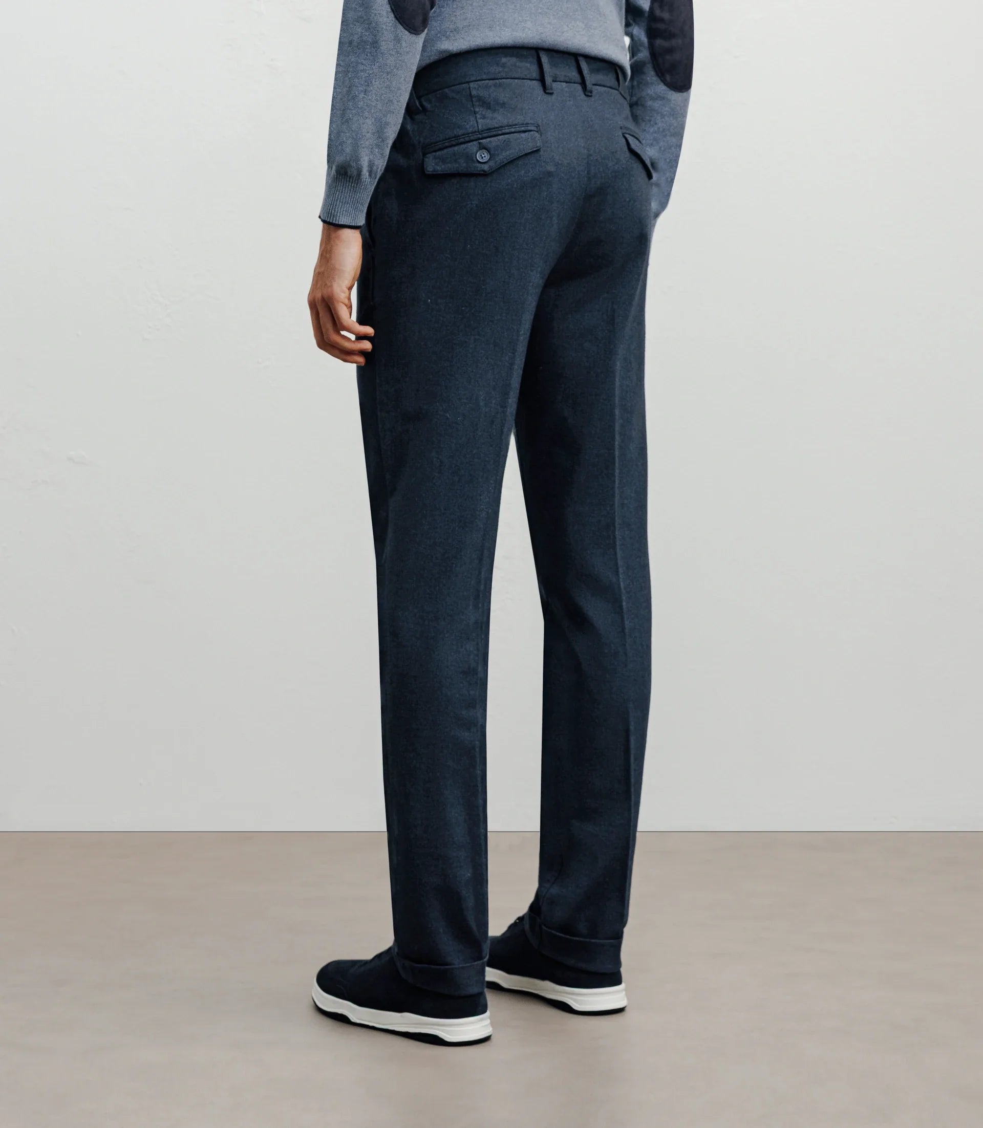 Pantalon flanelle marine - IZAC