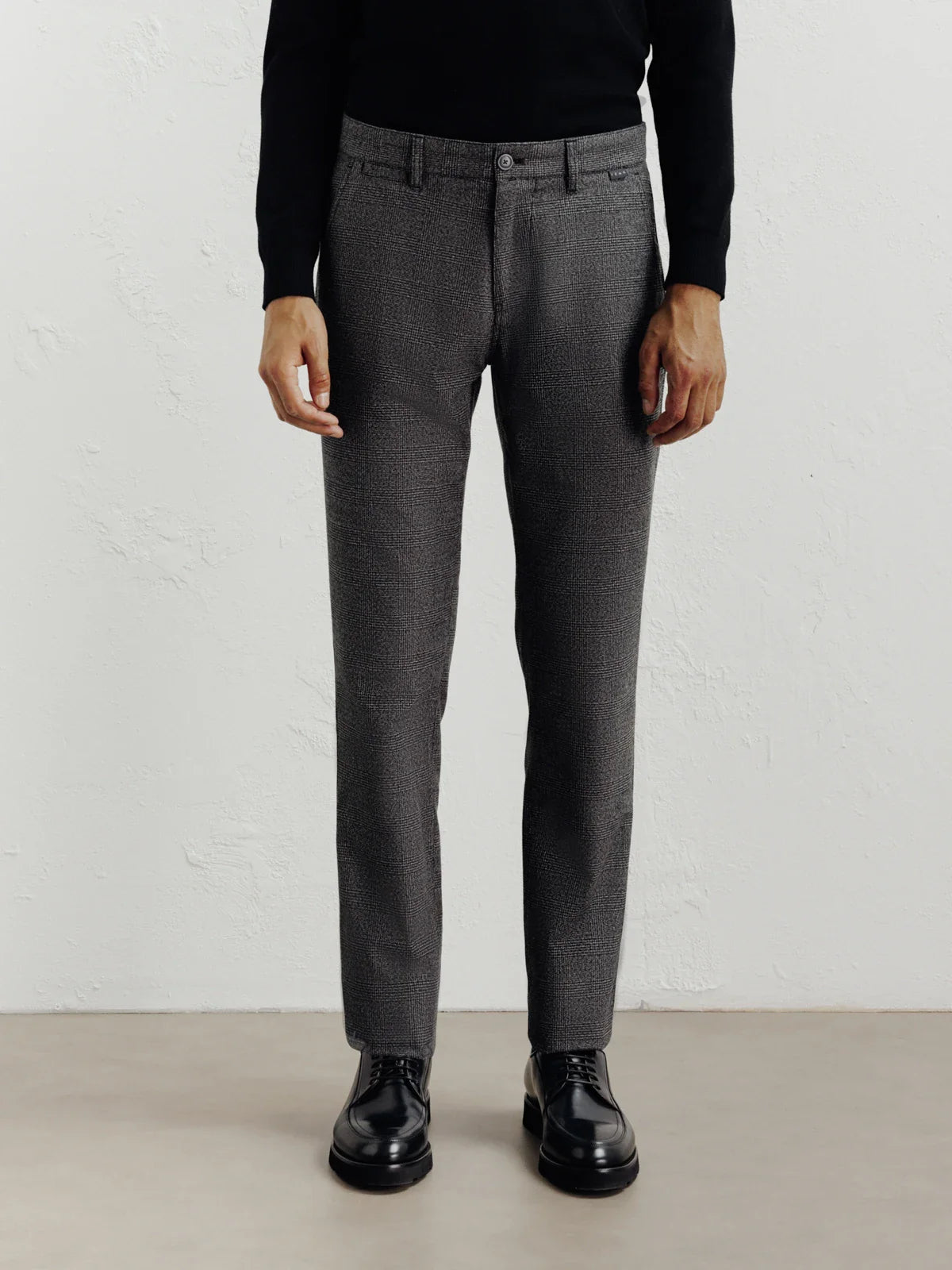 Pantalon carreaux anthracite - IZAC