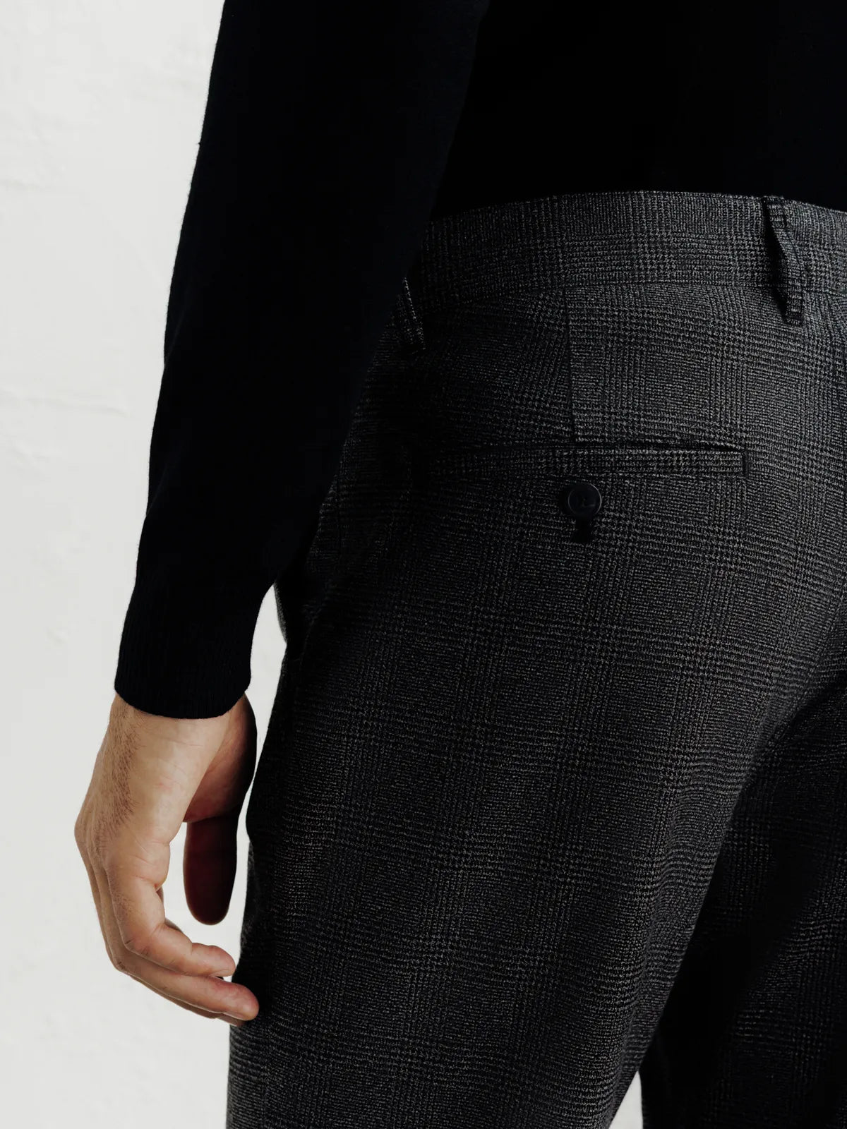 Pantalon carreaux anthracite - IZAC