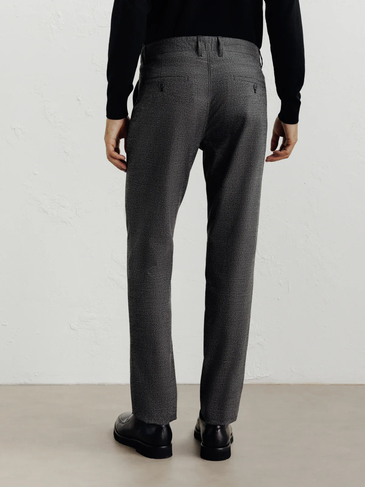 Pantalon carreaux anthracite - IZAC