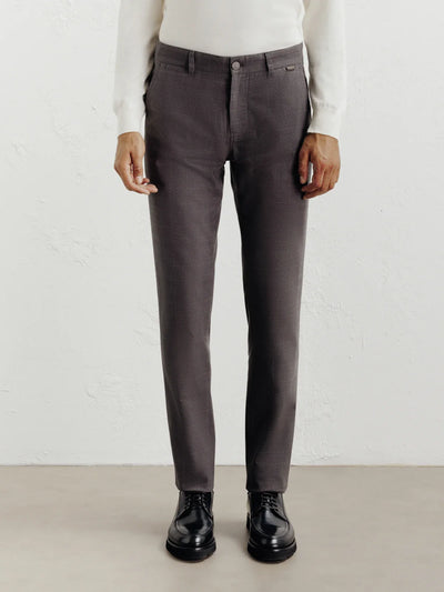 Pantalon carreaux chataigne - IZAC