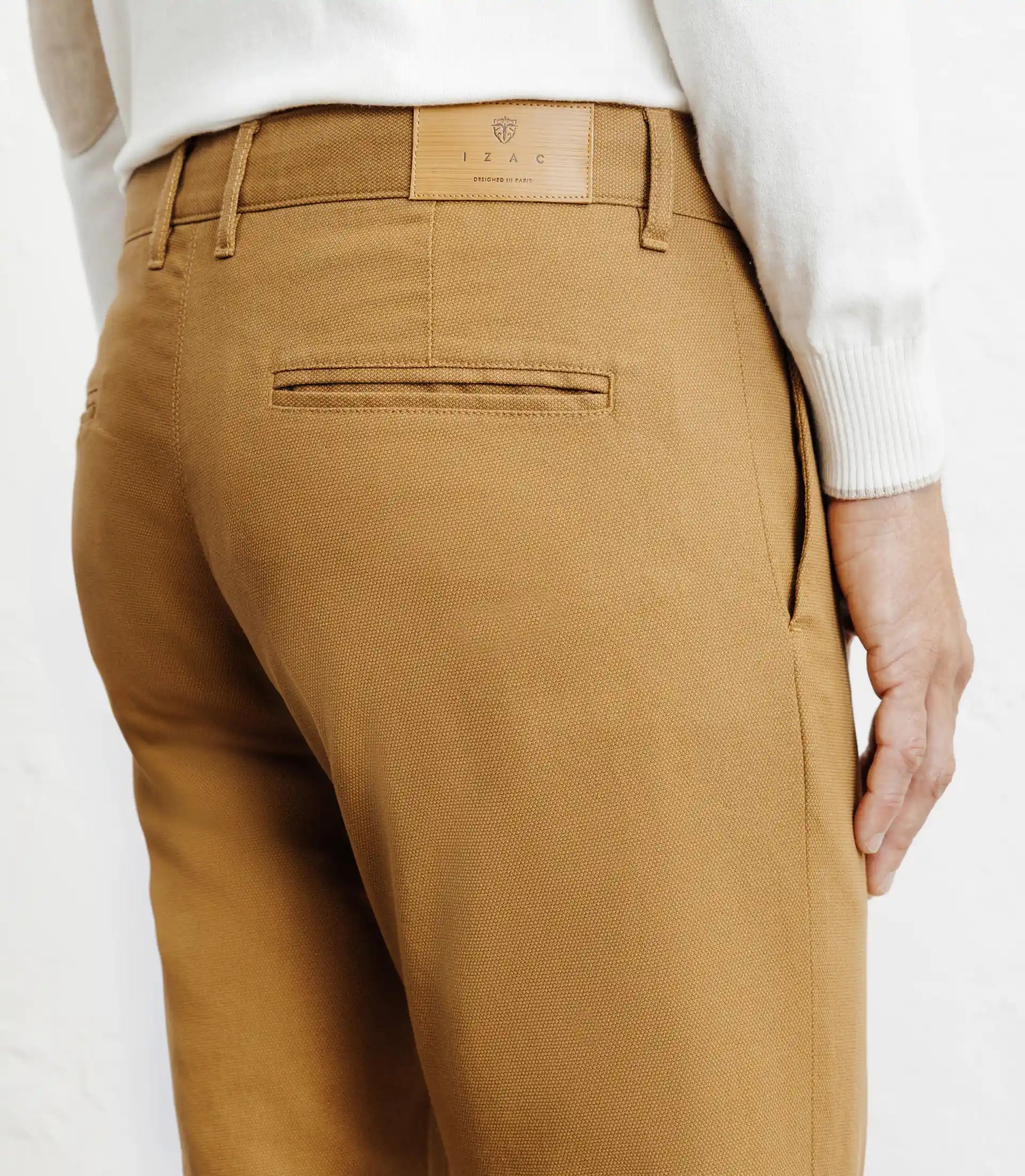 Pantalon armuré slim camel foncé - IZAC